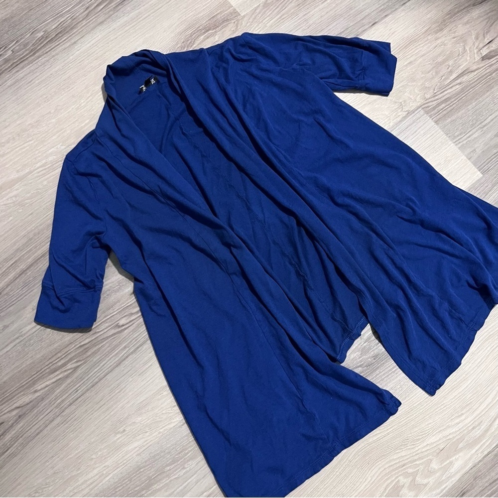 Express Dreamweight Cotton Cardigan in Rich Blue